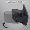 2021-2025 Ford F-150 Black Power Adjustable, Manual Fold & Heated Side Mirror w/ t Temperature Sensor - Passenger Side Only