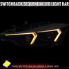 2012-2015 BMW F30 3 Series Sedan Projector Headlights w/ Switchback Sequential LED Turn Signal (Black Housing / Clear Lens)