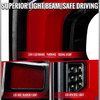 2019-2026 Chevrolet Silverado 1500 / 2020-2023 Silverado 2500HD/3500HD Full LED Switchback Sequential Tail Lights (Jet Black Housing / Clear Lens)