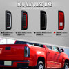 2015-2022 Chevrolet Colorado GMC Canyon Full LED Sequential Tail Lights (Glossy Black Housing / Smoked Lens)