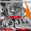 2011-2014 Dodge Charger Factory Style Halogen Headlights (Chrome Housing / Clear Lens)