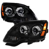 2007-2012 GMC Acadia Projector Headlights (Matte Black Housing / Clear Lens)