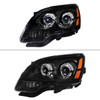 2007-2012 GMC Acadia Projector Headlights (Matte Black Housing / Clear Lens)