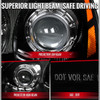 2007-2012 GMC Acadia Projector Headlights (Matte Black Housing / Clear Lens)