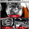 2011-2014 Dodge Charger Factory Style Halogen Headlights (Matte Black Housing / Clear Lens)
