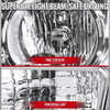 2008-2012 Jeep Liberty Factory Style Replacement Headlights w/ Fog Lights (Chrome Housing / Clear Lens)