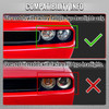 2008-2014 Dodge Challenger Factory Style Replacement Headlights (Chrome Housing / Clear Lens)