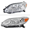 2009-2014 Toyota Matrix Factory Style Replacement Headlights (Chrome Housing / Clear Lens)