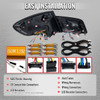 2011-2013 BMW 5 Series F10 Sedan Full LED Tail Lights with Sequential Turn Signal (Glossy Black Housing / Smoked Lens)