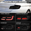 2011-2013 BMW 5 Series F10 Sedan Full LED Tail Lights with Sequential Turn Signal (Glossy Black Housing / Smoked Lens)