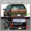 2000-2006 Chevrolet Suburban / Tahoe GMC Yukon / Yukon XL LED C Bar Tail Lights (Chrome Housing / Red Clear Lens)