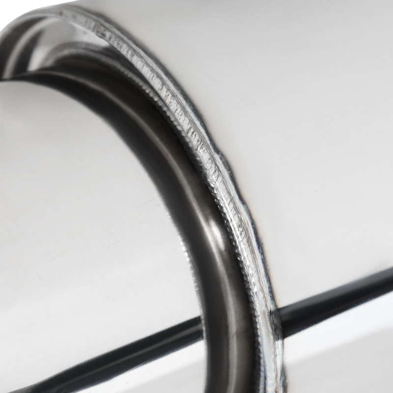 Universal 2.5" Inlet/4" Outlet Stainless Steel Spiral Flow Exhaust