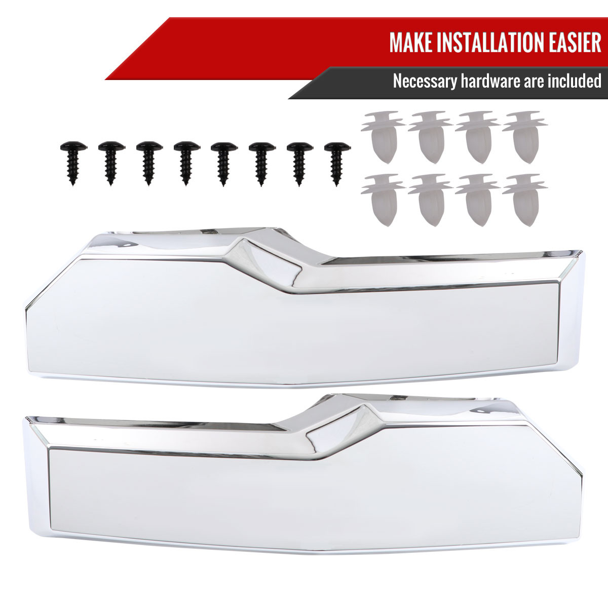 For Chevy Silverado 1500 2019-2022 Front Bmuper Grille&Black Grill