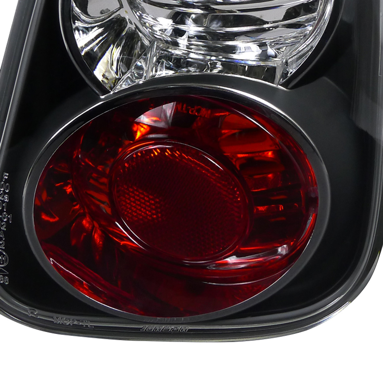 2002-2004 Mini Cooper Tail Lights (Matte Black Housing/Clear Lens