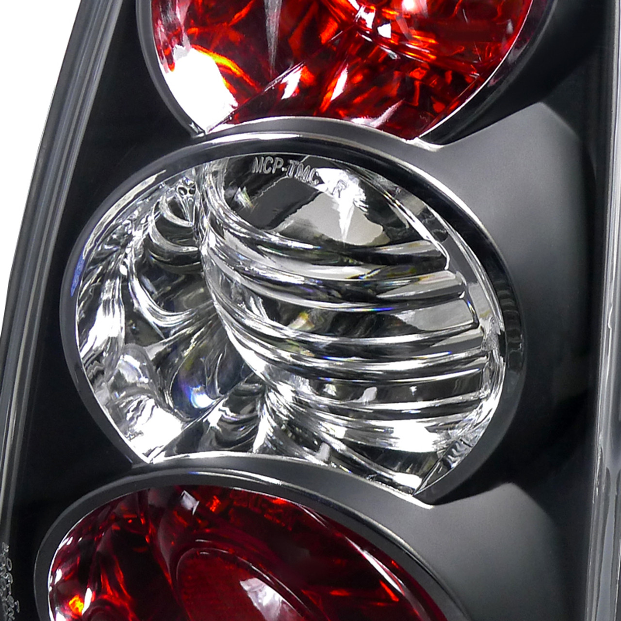 2002-2004 Mini Cooper Tail Lights (Matte Black Housing/Clear Lens