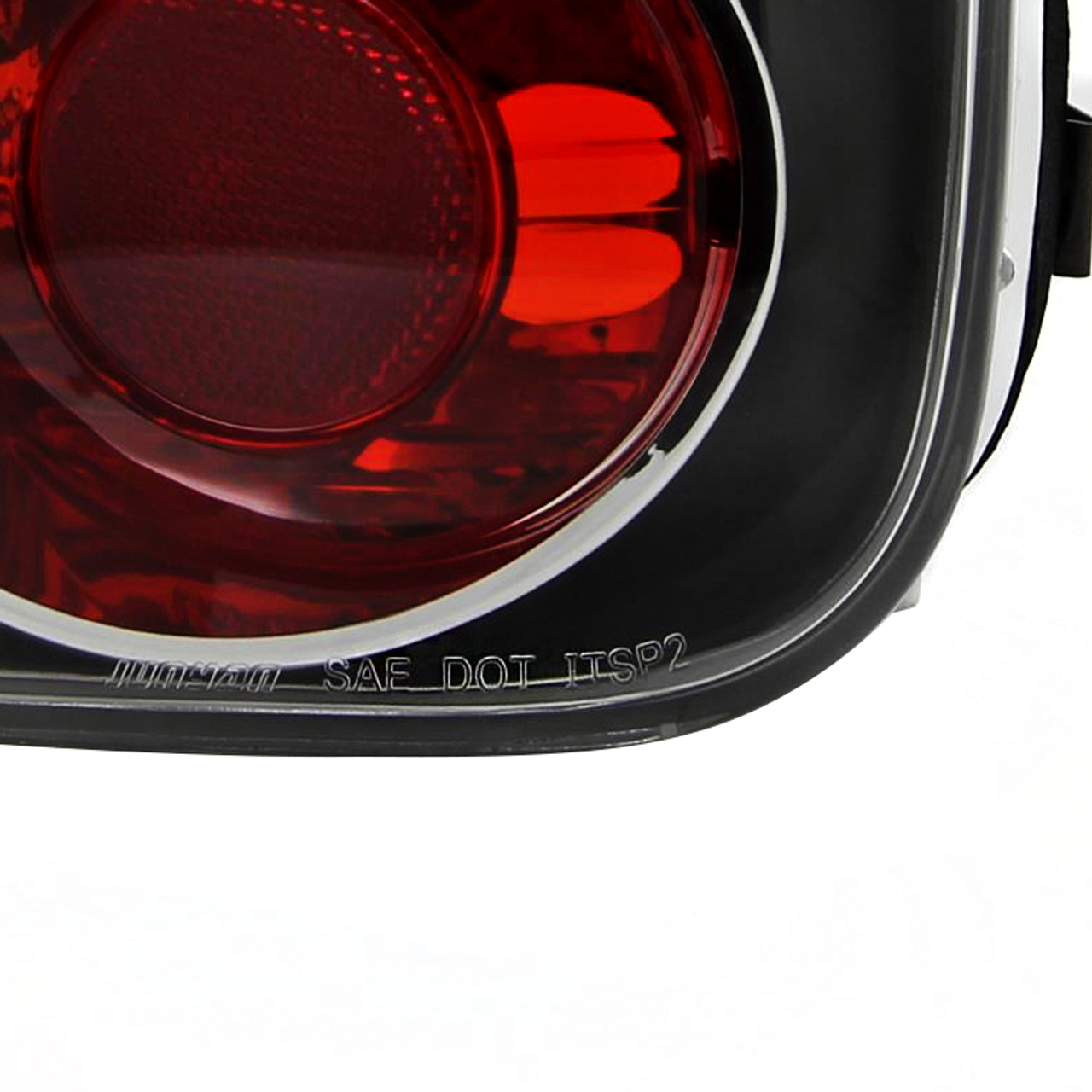 2002-2004 Mini Cooper Tail Lights (Matte Black Housing/Clear Lens