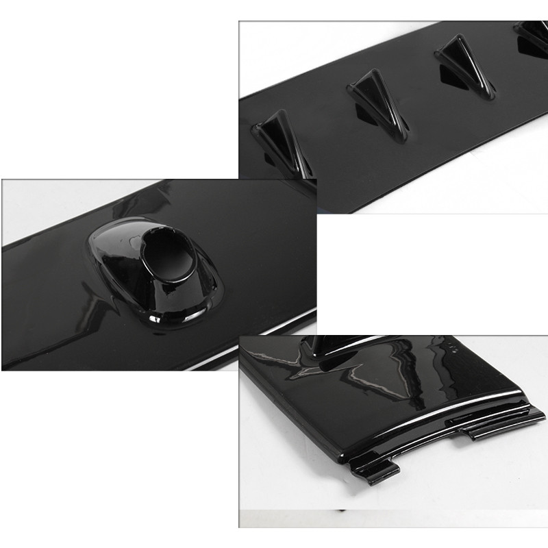 Glossy Black Shark Fin Rear Roof Spoiler For 2002-2007 Mitsubishi Lancer EVO