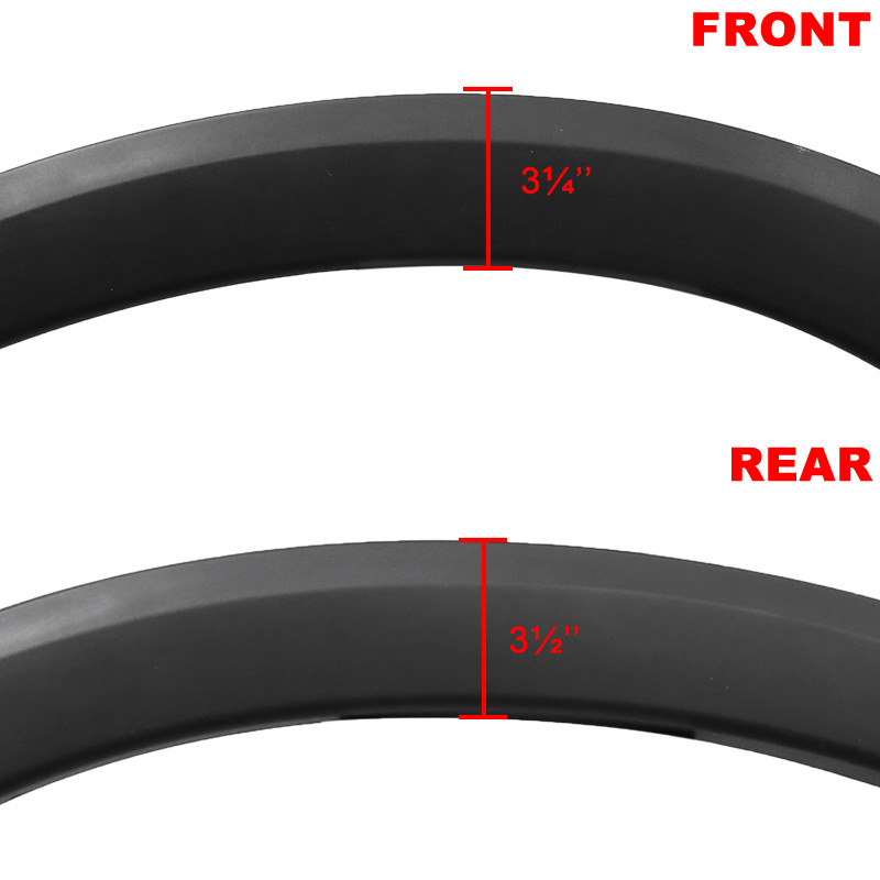 Ylwspeed2000 Textured Black Fender Flares – Fit 99–07 Ford F250 F350 Super Duty (4Pc Set)