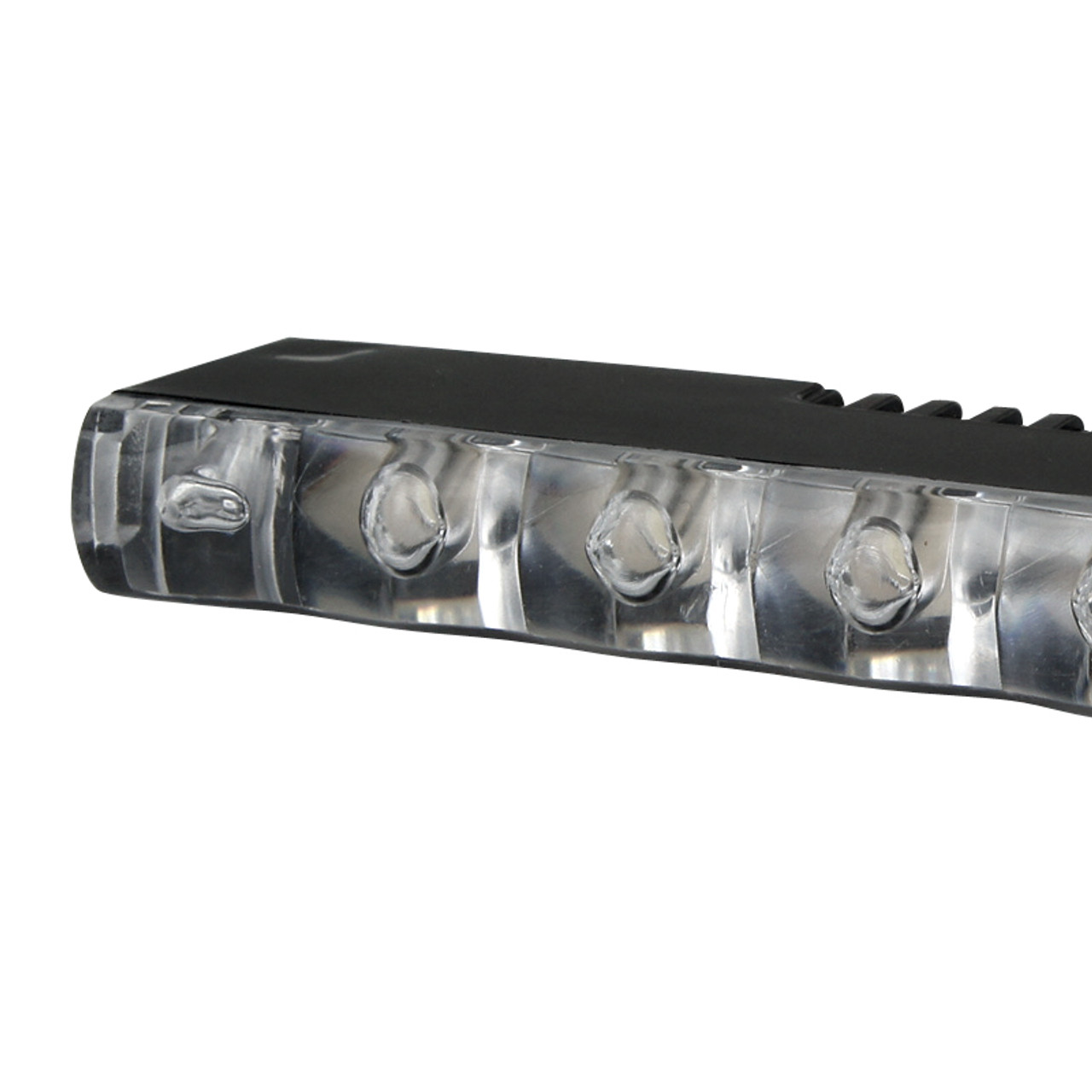 Universal 6 LED Daytime Running Lights (Chrome Housing/Clear Lens