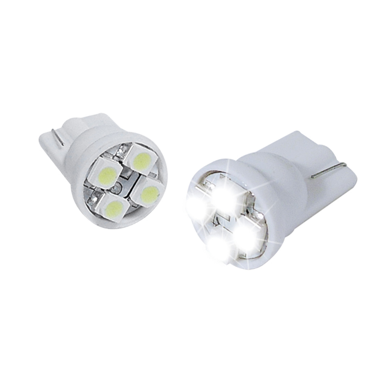 T10 4 SMD Wedge LED Bulb - 2PC (White) - Spec-D Tuning