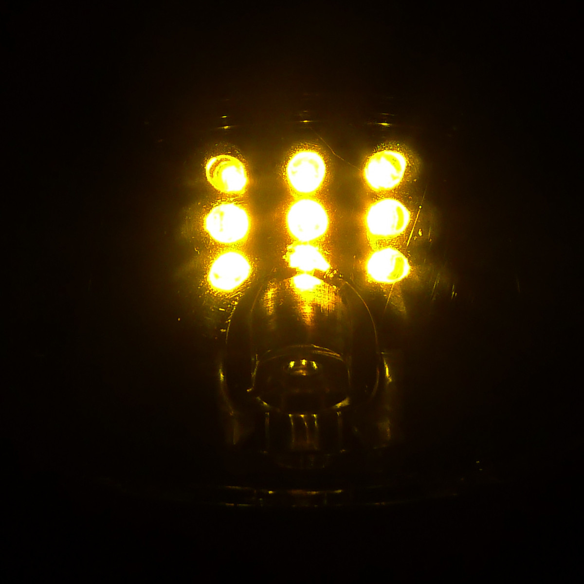 Universal 5PC Set Roof Cab Amber LED Lights (Black Housing/Smoked