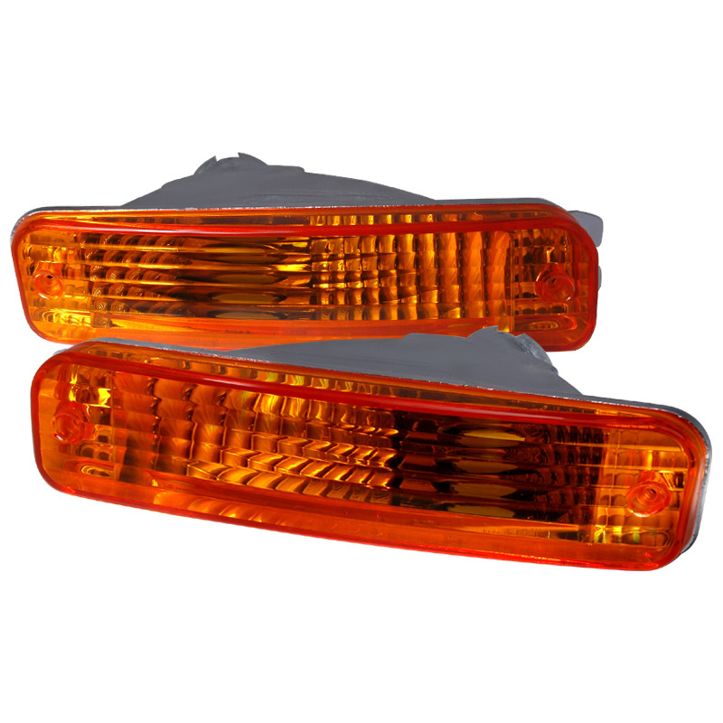 1990-1991 Acura Integra Bumper Lights (Chrome Housing/Amber Lens