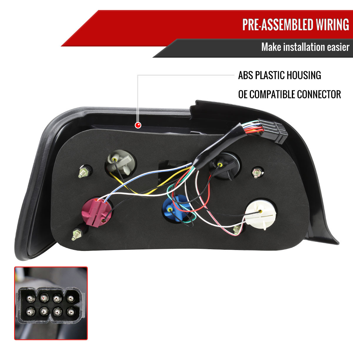 1992-1998 BMW E36 3 Series Coupe/Convertible Tail Lights (Chrome