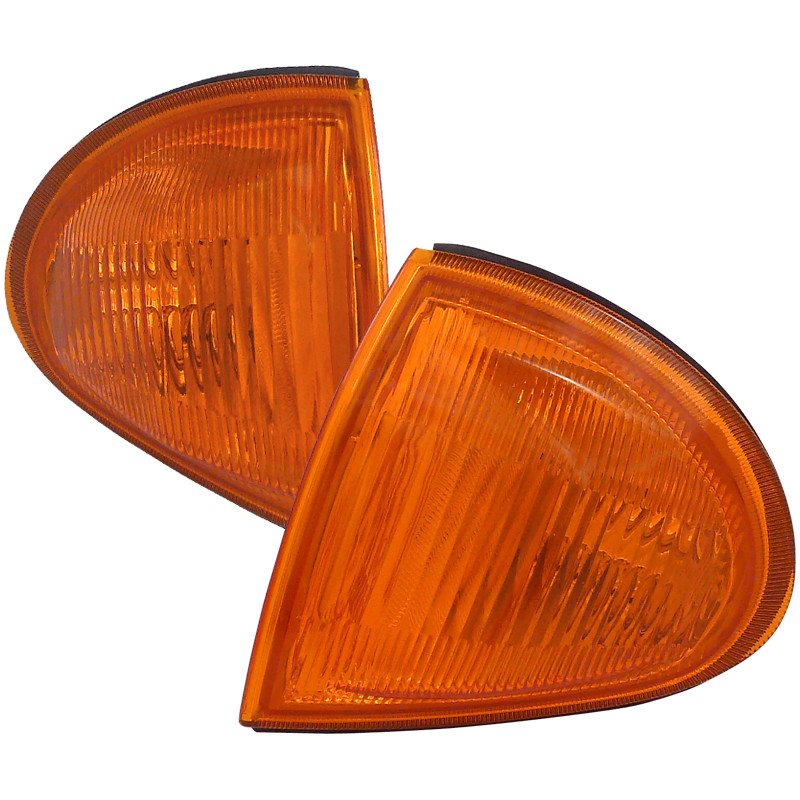 1993-1997 Honda Del Sol Corner Lights (Chrome Housing/Amber Lens