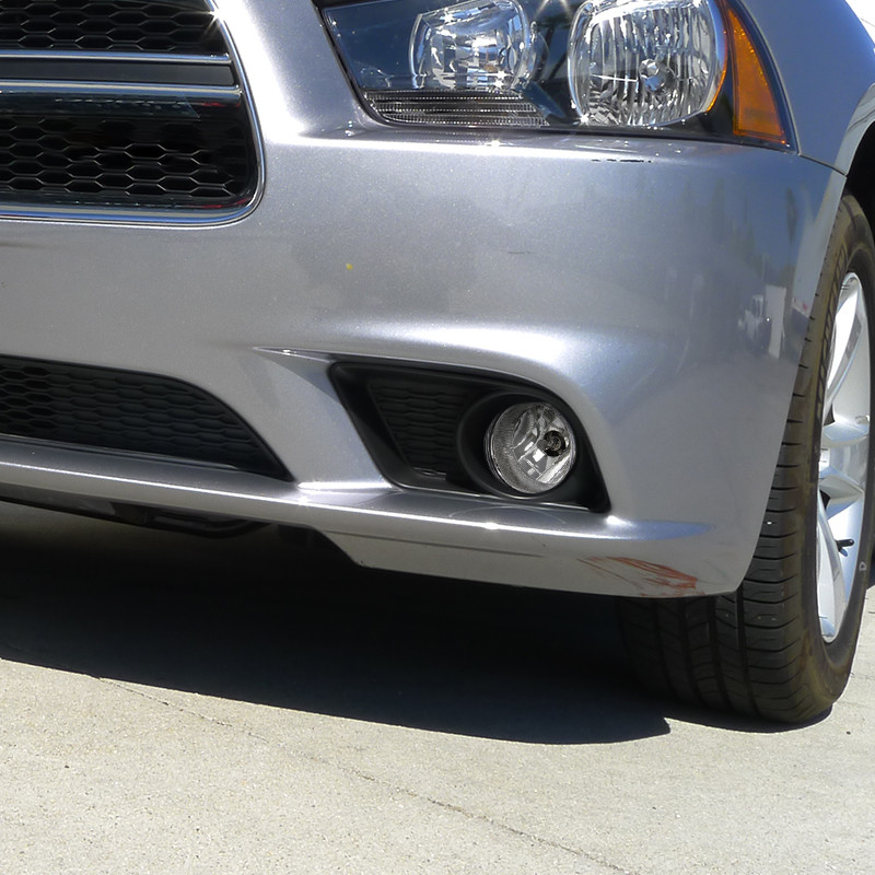 2011-2014 Dodge Charger 12V/35W Fog Lights Kit (Chrome Housing/Clear Lens) - Spec-D Tuning 2011-2014 Dodge Charger 12V/35W Fog Lights Kit (Chrome Housing/Clear Lens) - Spec-D Tuning