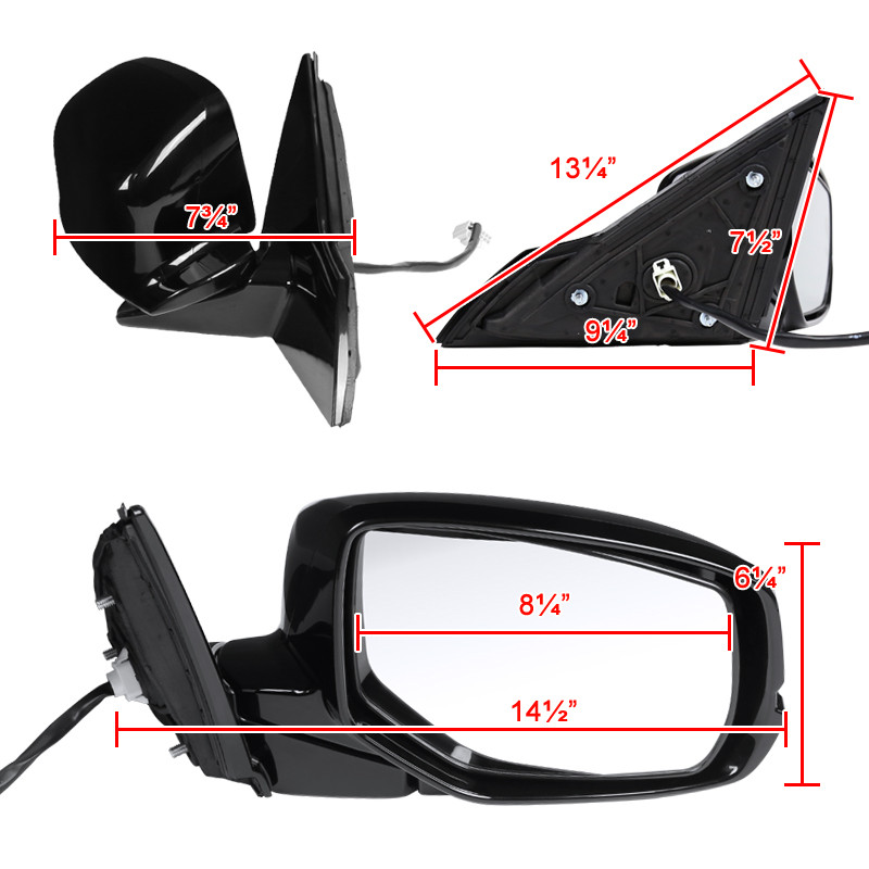 Vleugelspiegelglas Side Verwarmde Spiegel Glas LH RH Lens Vervanging Vleugelspiegelglas Side Verwarmde Spiegel Glas LH RH Lens Vervanging