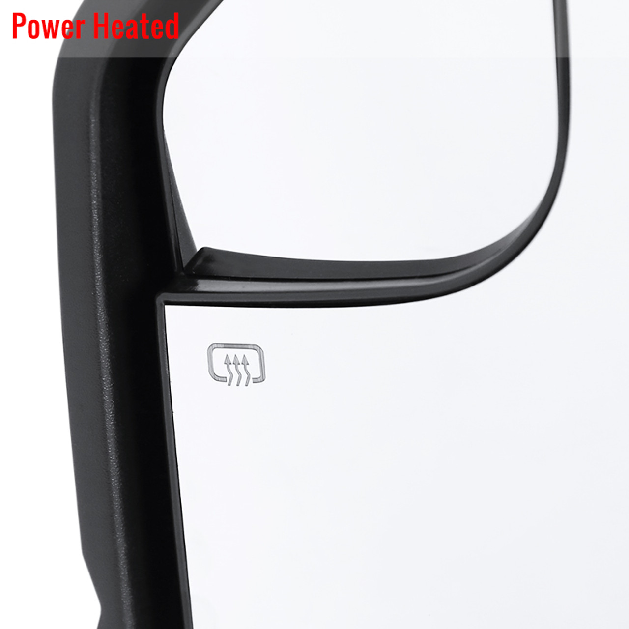 2015-2020 Ford F-150 Black Power Adjustable & Heated Side Mirror w