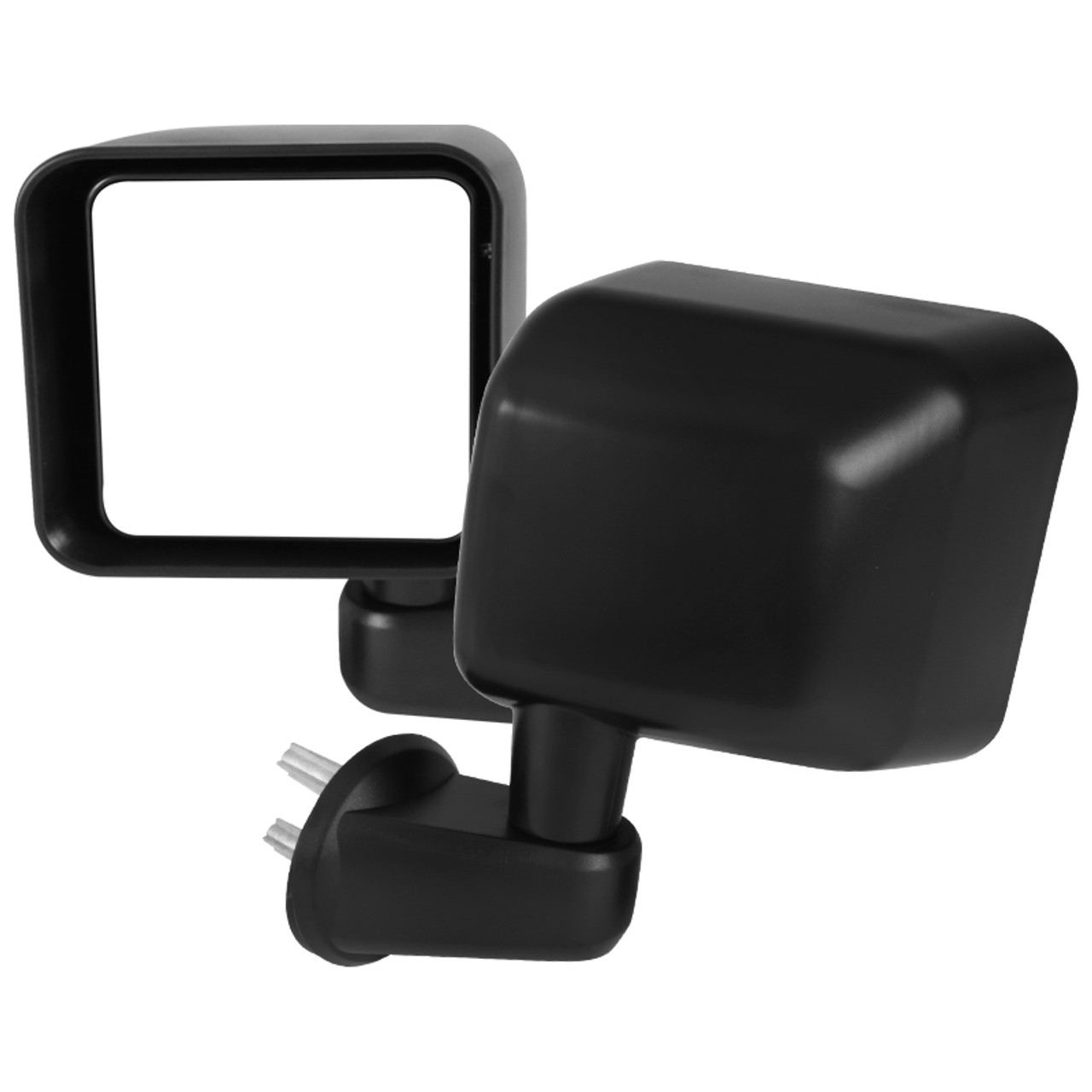 2007-2018 Jeep Wrangler JK Black Manual Adjustable Side Mirrors