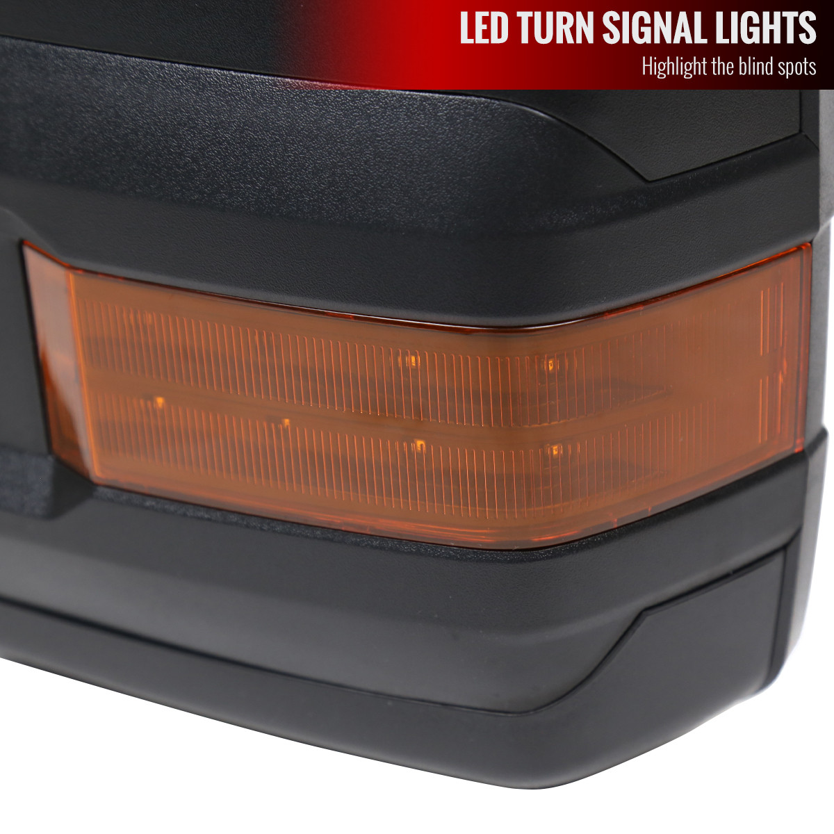sI ダークライ ミラー 2007-2017 Toyota Tundra/ 2008-2017 Sequoia Power Heated BSM Manual