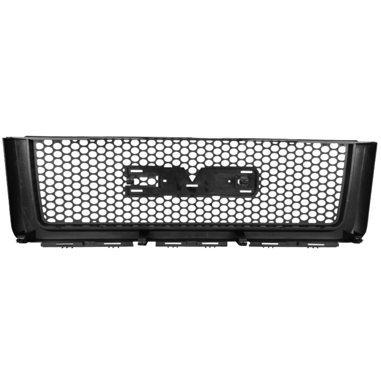 2007-2013 GMC Sierra 1500 Glossy Black ABS Round Punch Grille