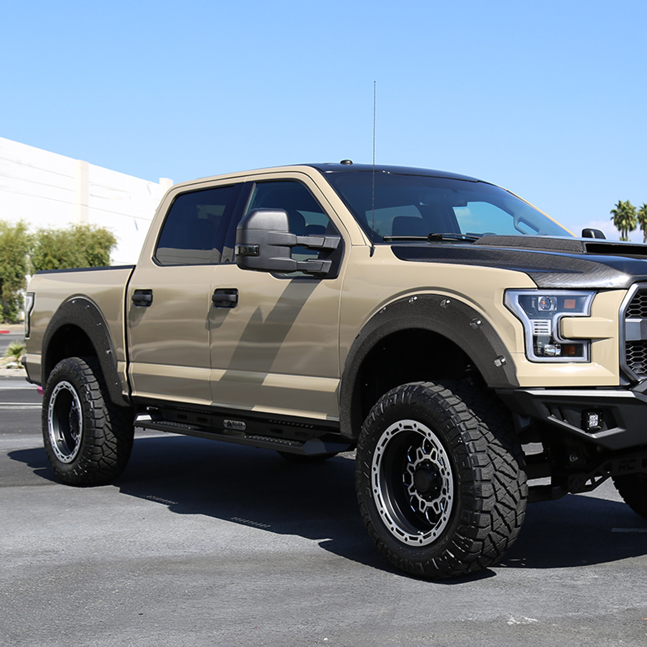 2015-2017 Ford F-150 Styleside Textured Rivet Style Fender Flares - Spec-D  Tuning