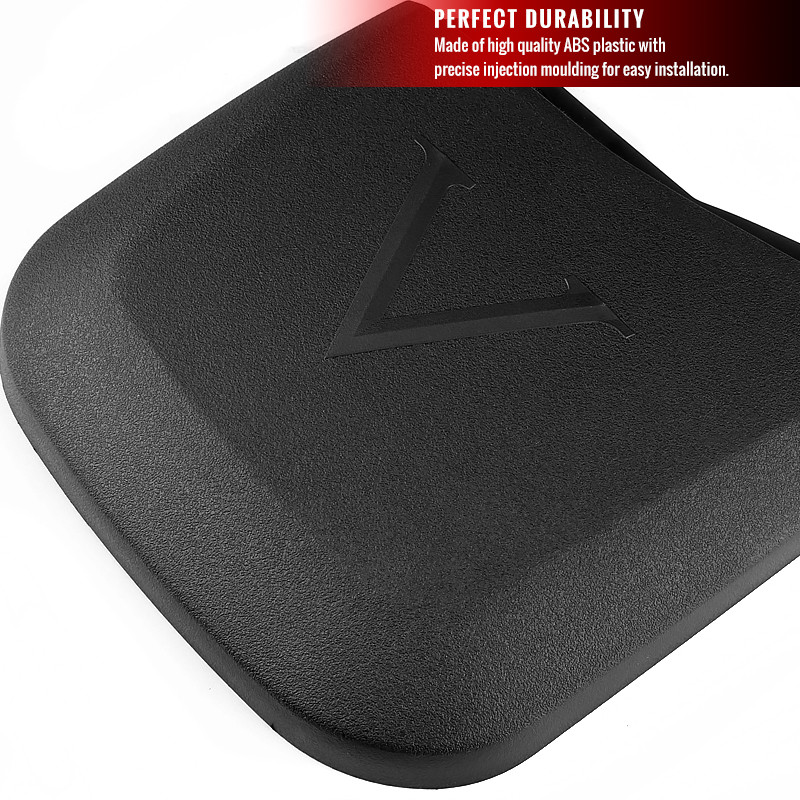 2017-2018 Ford F-250/F-350 Black ABS Front & Rear Mud Flap Splash
