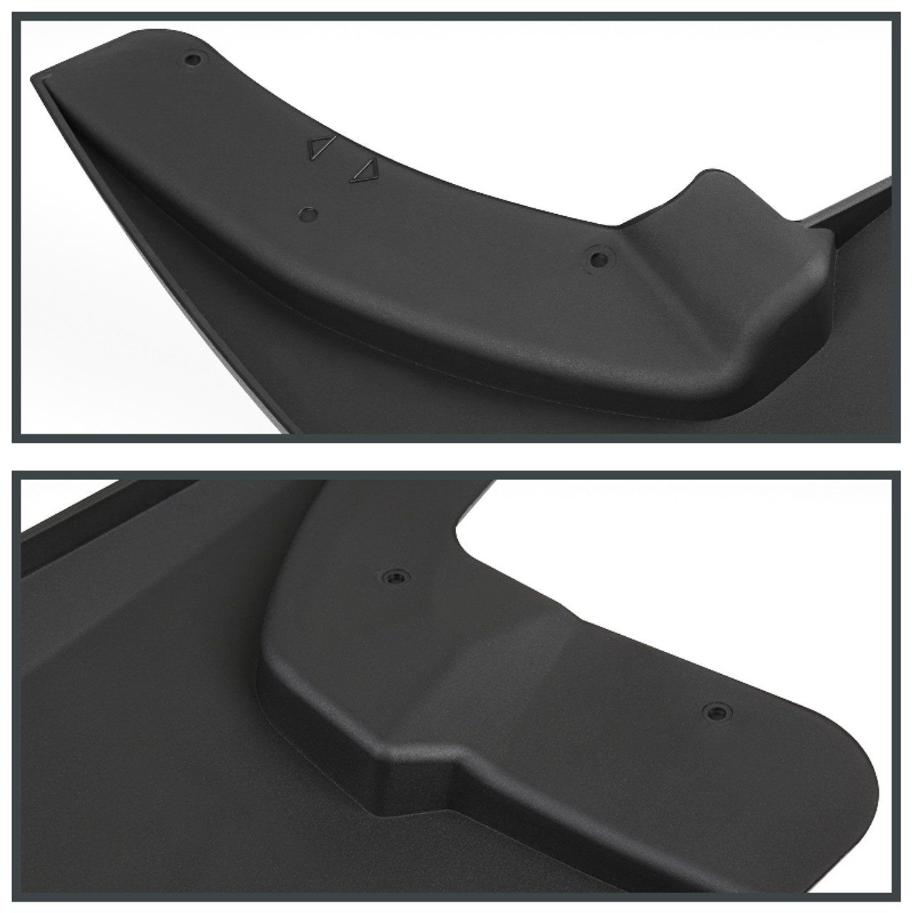 Front & Rear Deluxe Molded Splash Guards Mud Flaps 82214137 82214136 for  2009-2018 Dodge Ram 1500