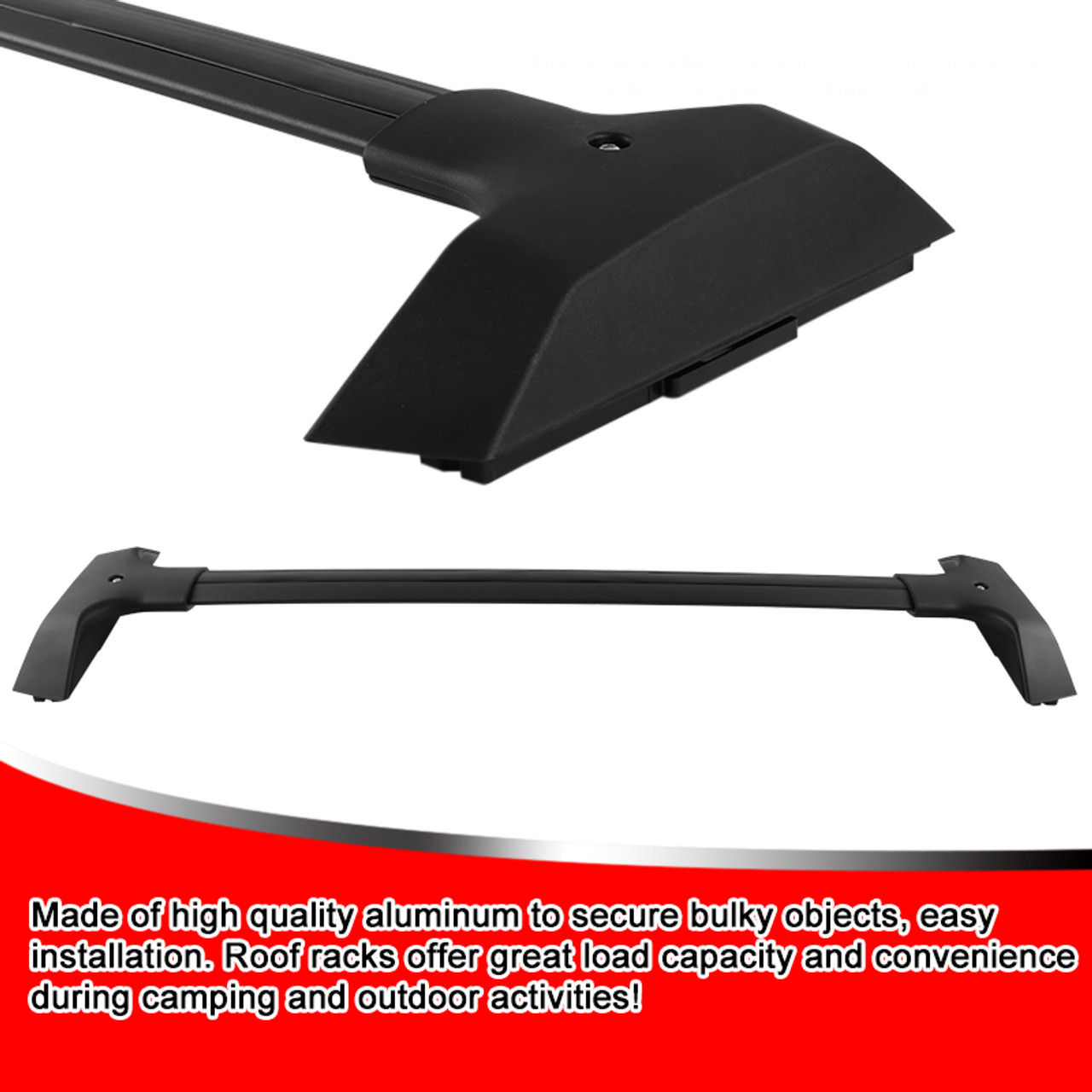 2009-2017 Chevrolet Traverse Black Aluminum Roof Rack Cross Bars - Spec-D  Tuning