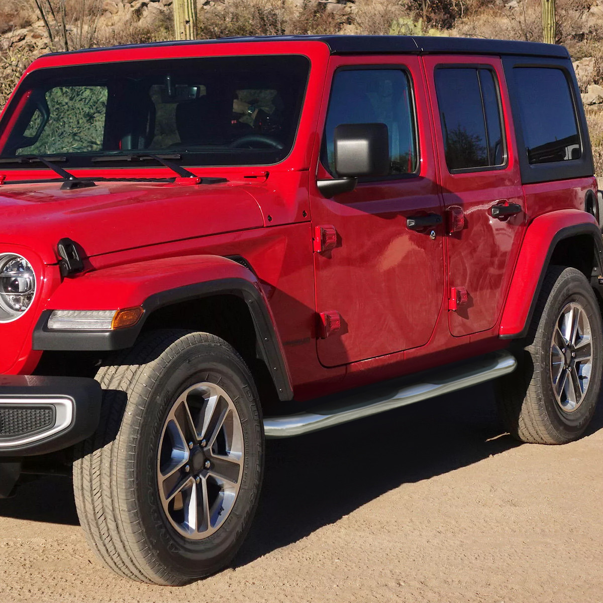 2007-2018 Jeep Wrangler 4DR Chrome Stainless Steel Side Step Nerf