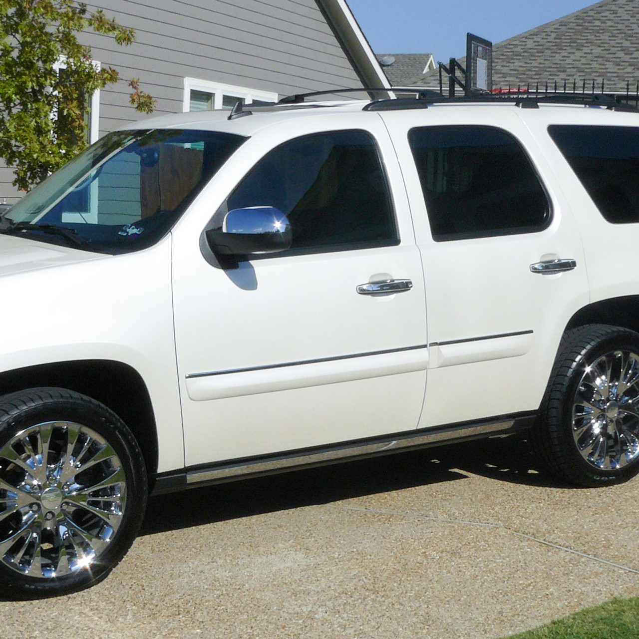 2007-2009 Chevrolet Tahoe Stainless Steel Side Door Trim Set - 4PC