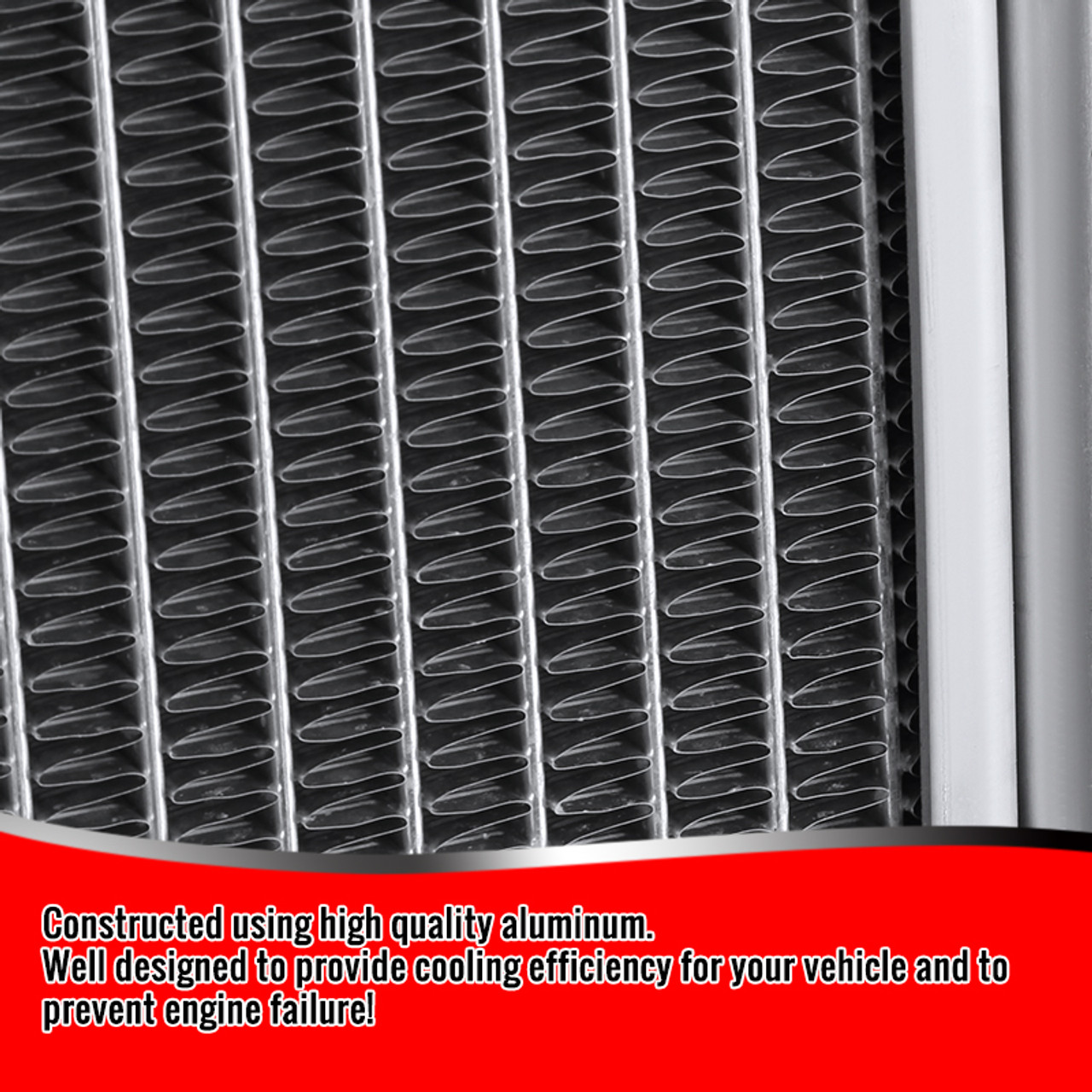 1984-1995 Toyota Pickup 4Runner 2.4L L4 Aluminum 3-Row Performance Radiator  - Spec-D Tuning