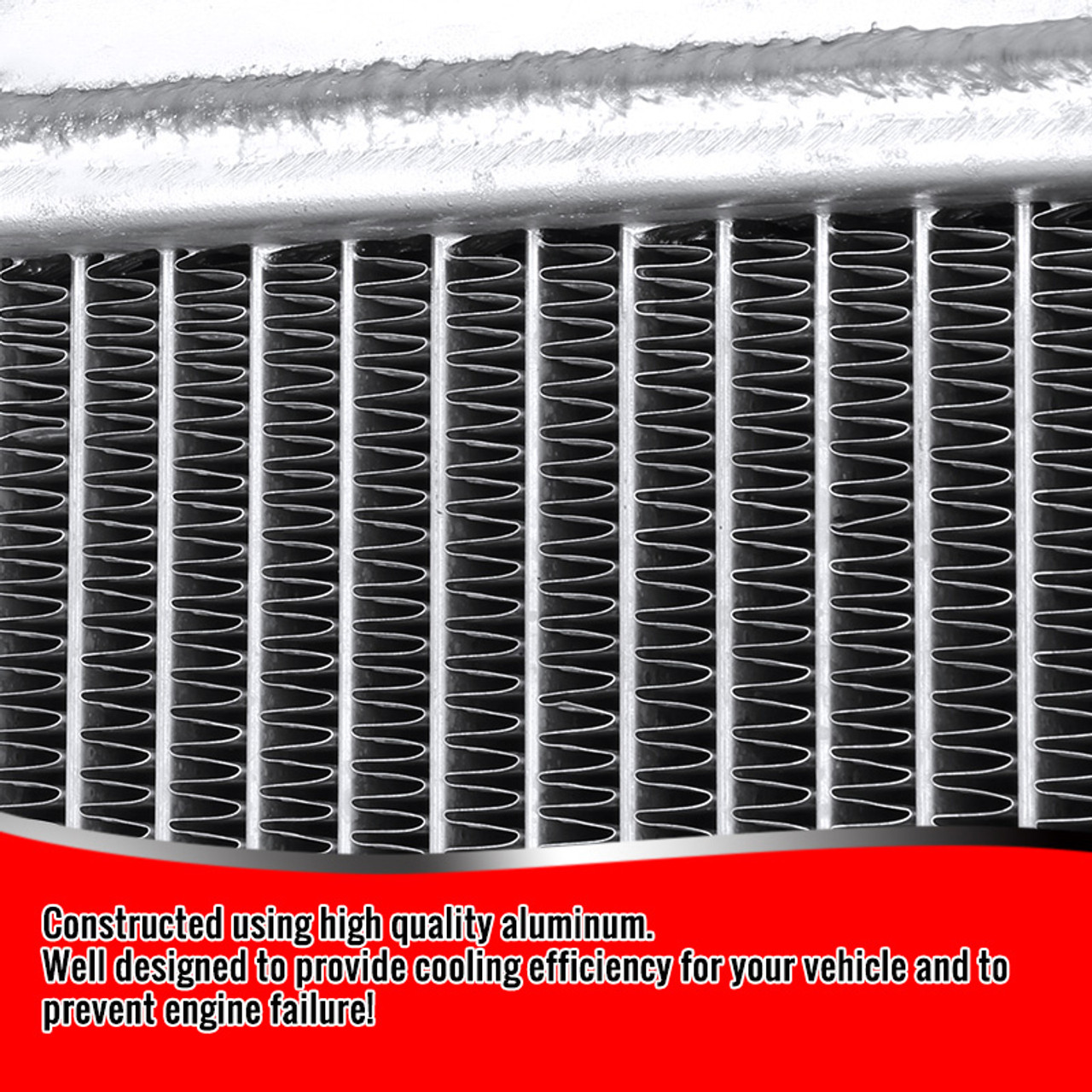 2003-2007 Ford F-250 F-350 F-450 / 2003-2005 Excursion Powerstroke 6.0L  Diesel Aluminum 2-Row Performance Cooling Radiator - Spec-D Tuning