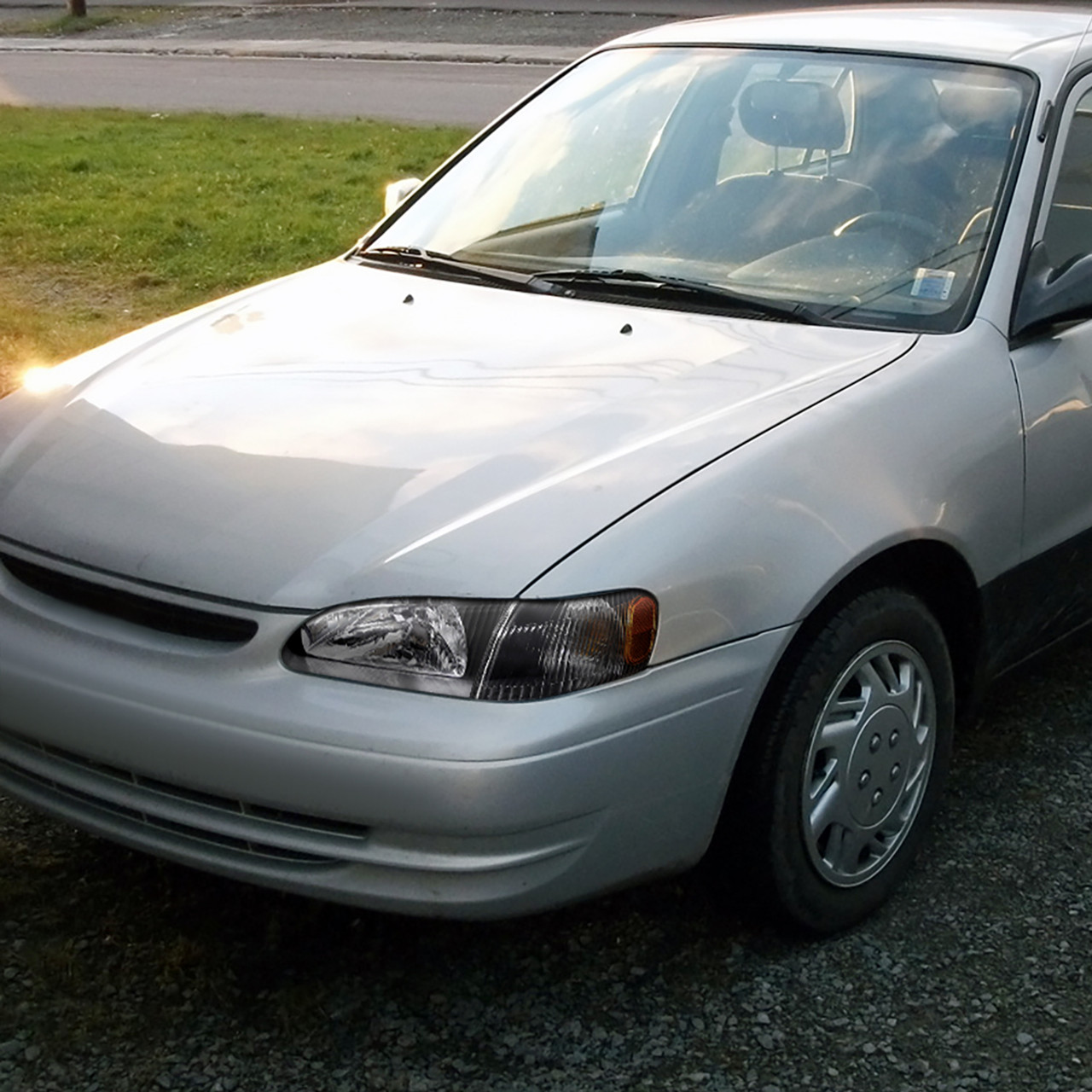 1998 00 Toyota Corolla Factory Style Crystal Headlights W Corner Lights Bulbs Matte Black Housing Clear Lens Spec D Tuning