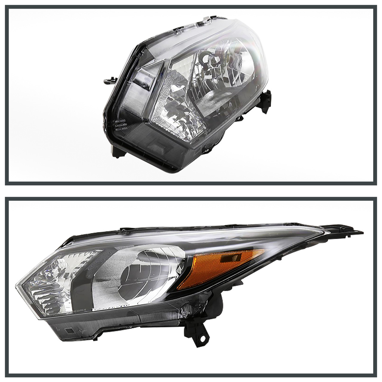 2016-2018 Honda HR-V Crystal Headlights w/ Amber Reflectors