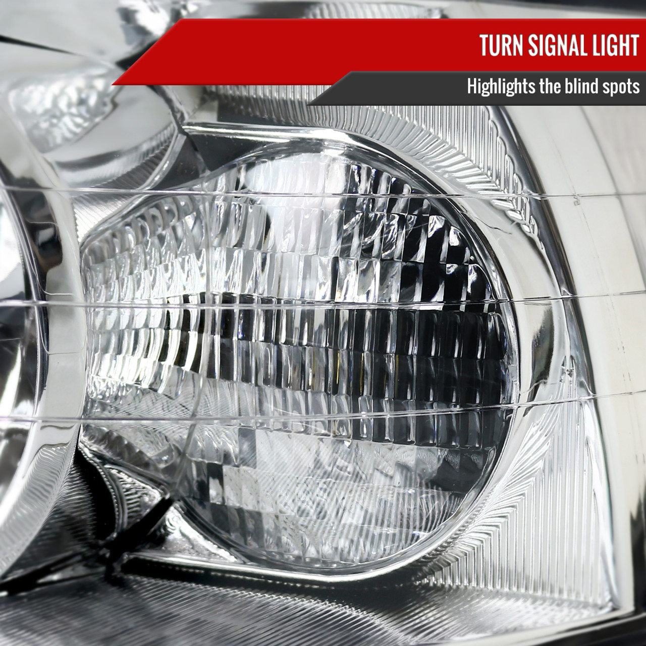 2005-2011 Lincoln Town Car Factory Style Headlights (Chrome