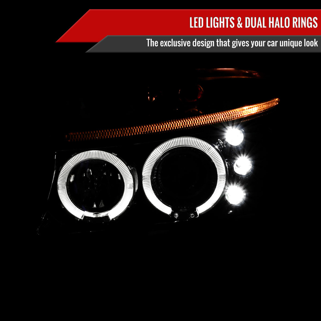 1997-2004 Dodge Dakota/ 1998-2003 Durango Dual Halo Projector