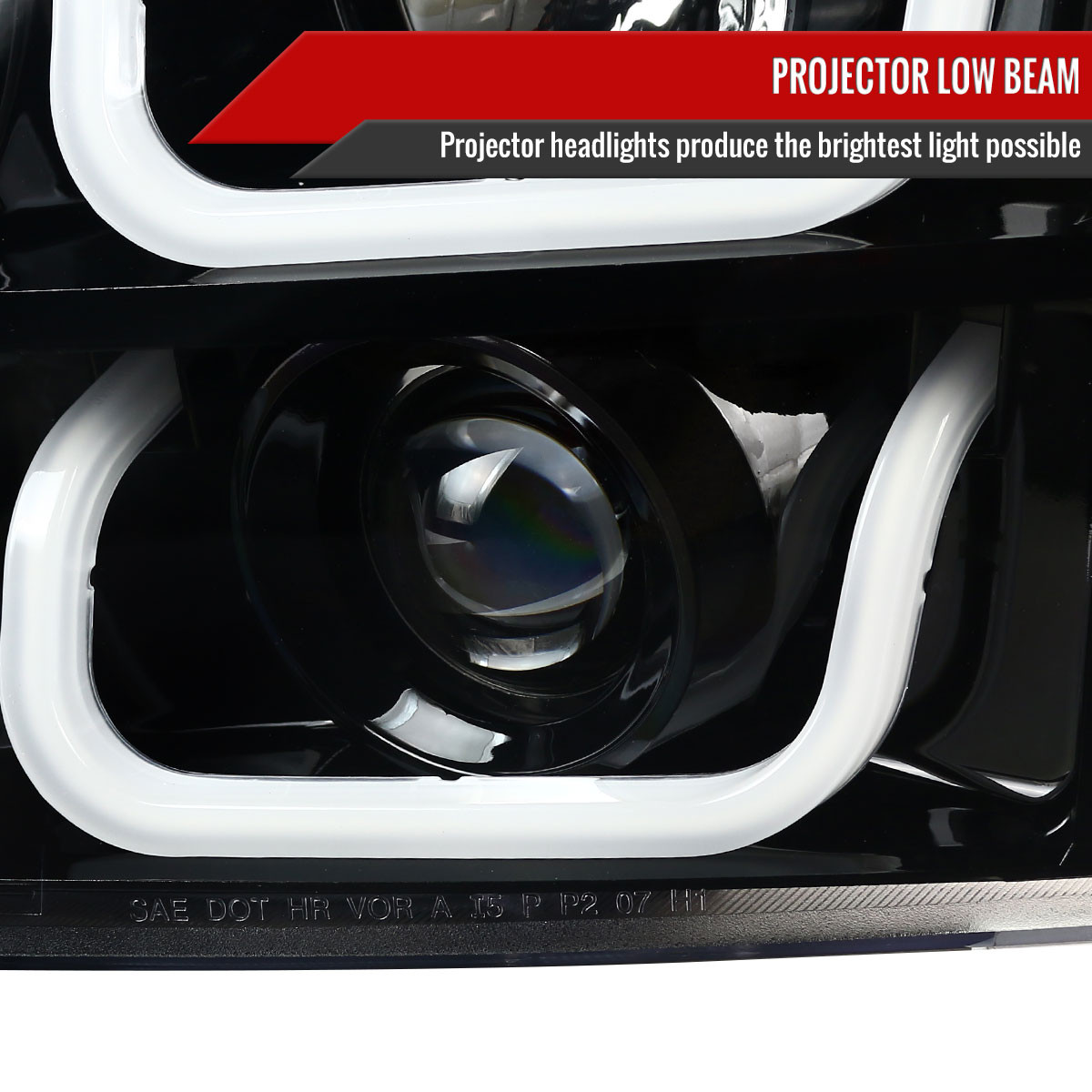 2007-2014 GMC Yukon/Yukon XL 1500/2500 LED U-Bar Projector