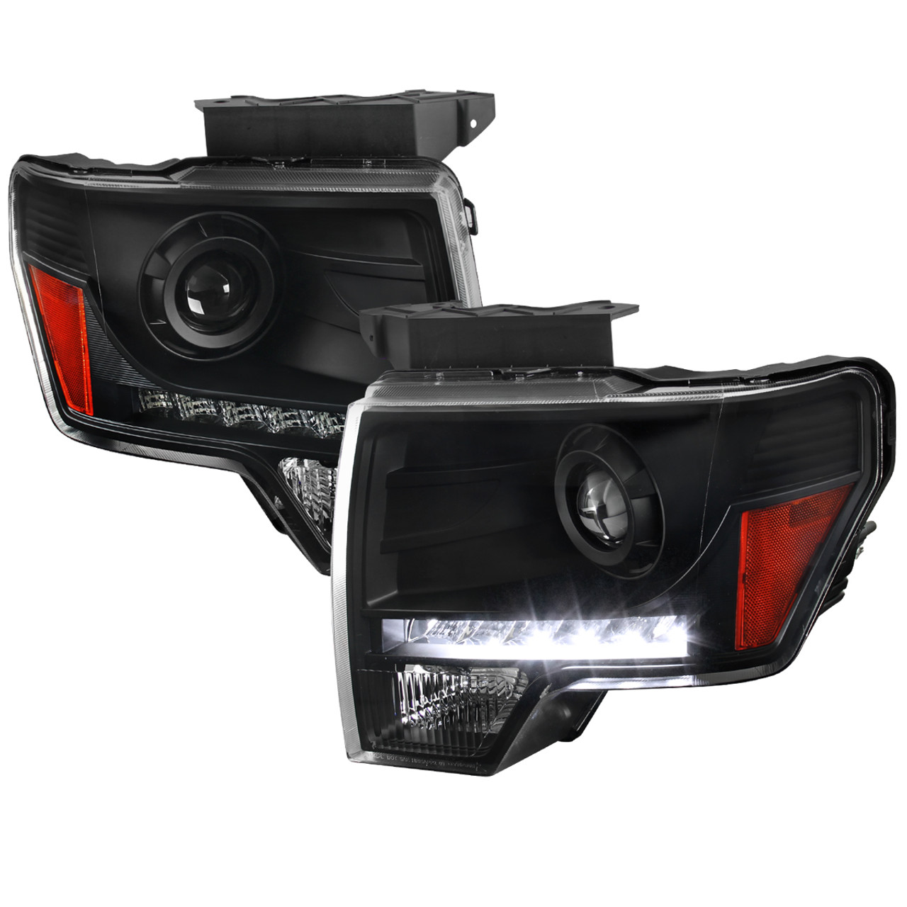 2009-2014 Ford F-150 Projector Headlights w/ LED Light Strip