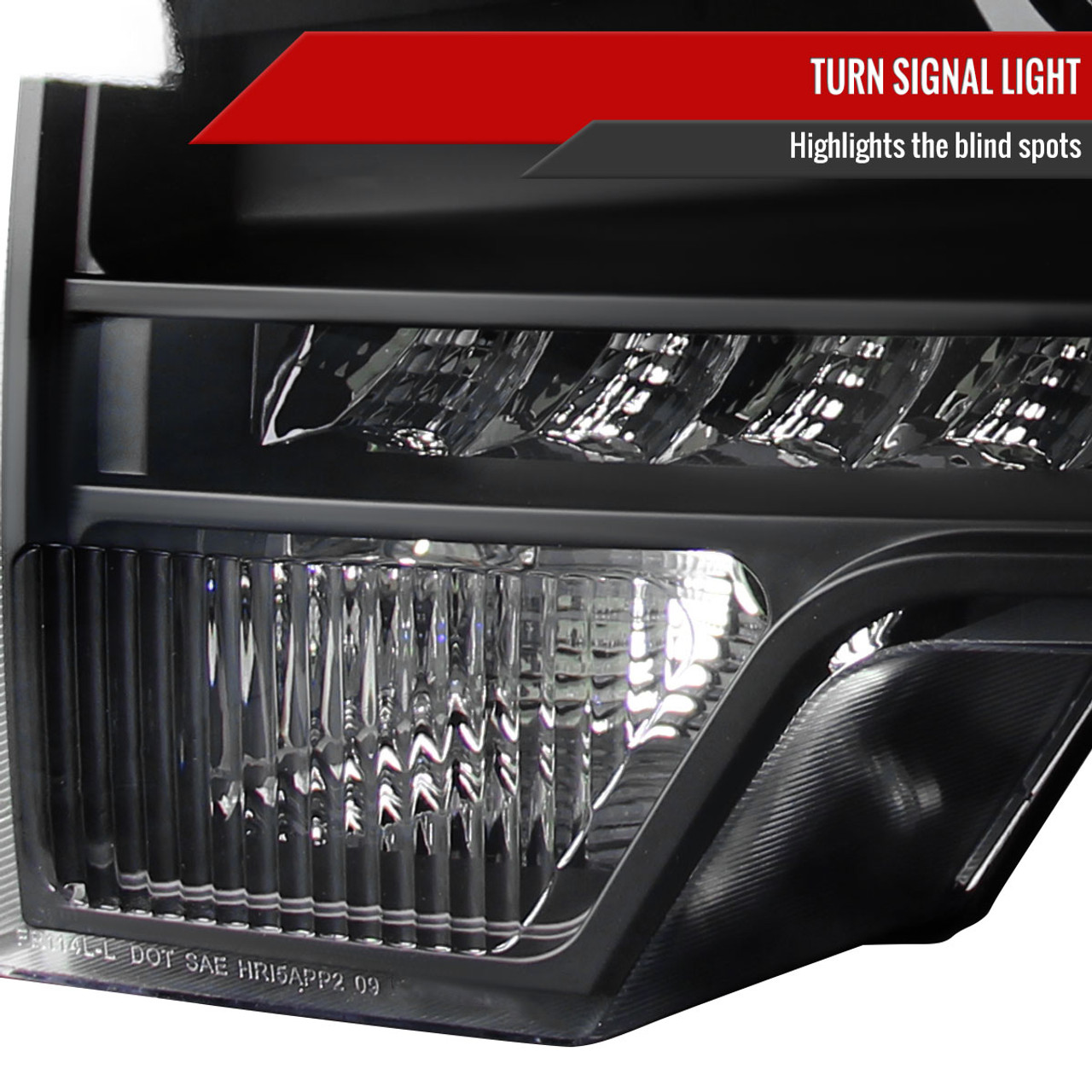 2009-2014 Ford F-150 Projector Headlights w/ LED Light Strip