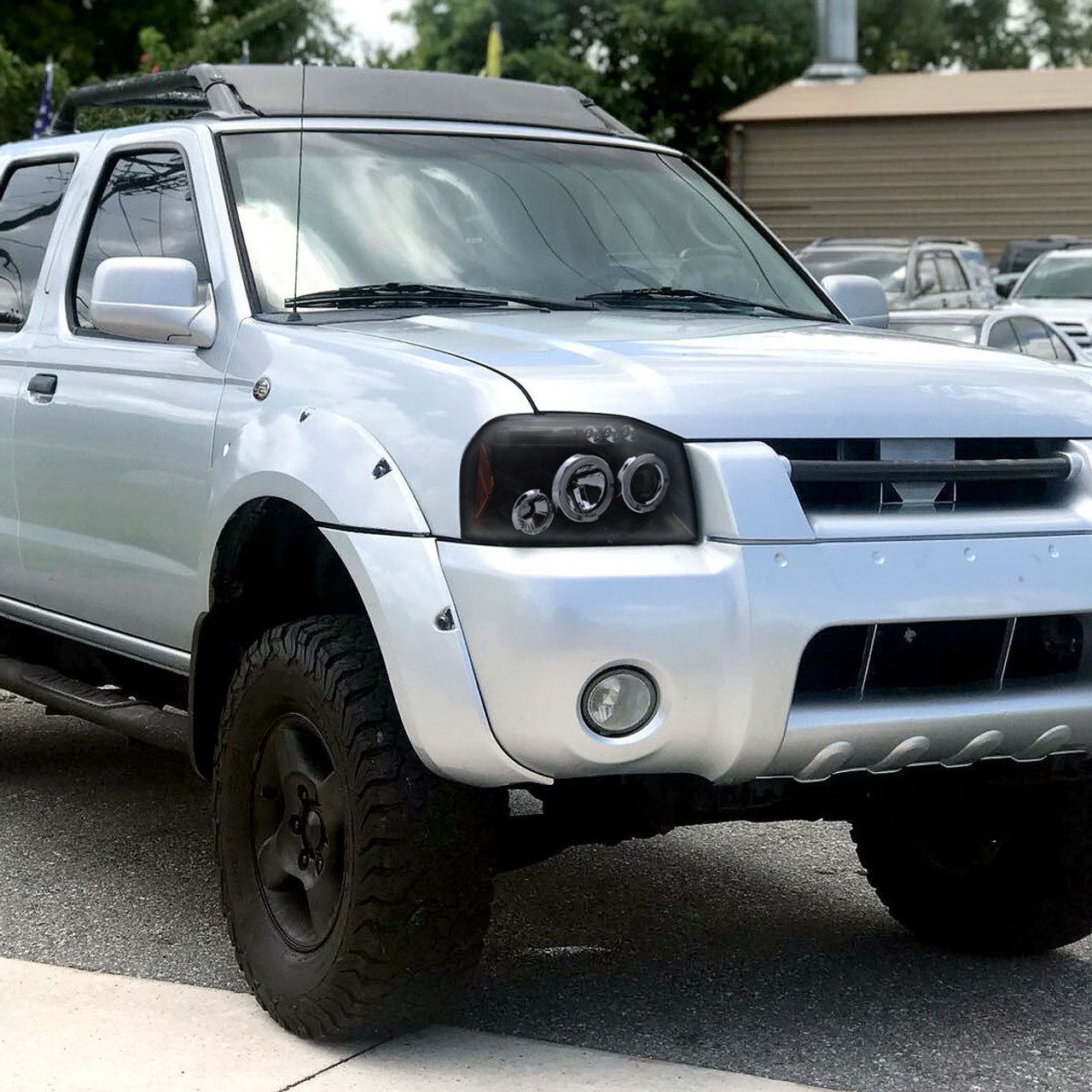 2001-2004 Nissan Frontier Dual Halo Projector Headlights (Glossy